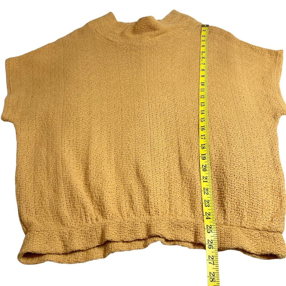 Free People Echo Beach Pullover Orange Cowl Neck Slouchy Sweater Size Medium EUC - Picture 9 of 9